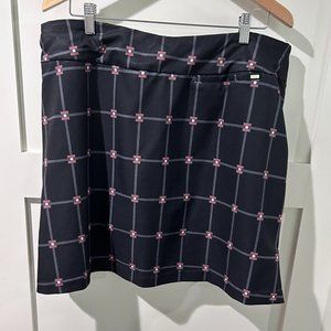 Women's Tail Athletic Skort, Blk, Wht, Coral Size 14